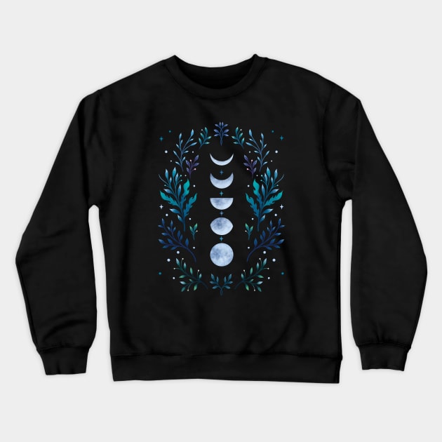 Moonlit Garden Crewneck Sweatshirt by Episodic Drawing